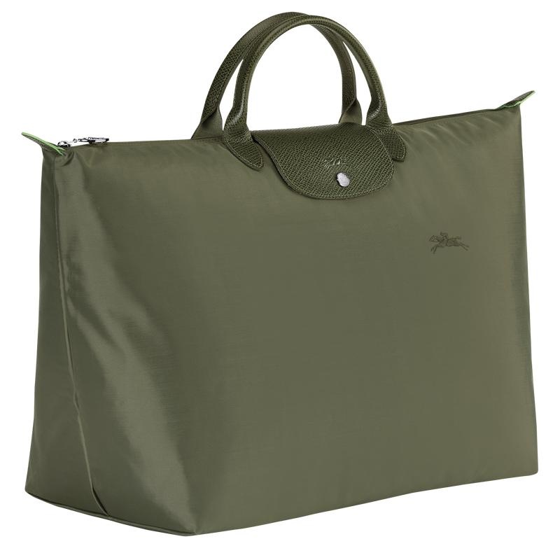 Longchamp Le Pliage Green S Erkek Seyahat Çantası Yeşil | 68937-NYAH