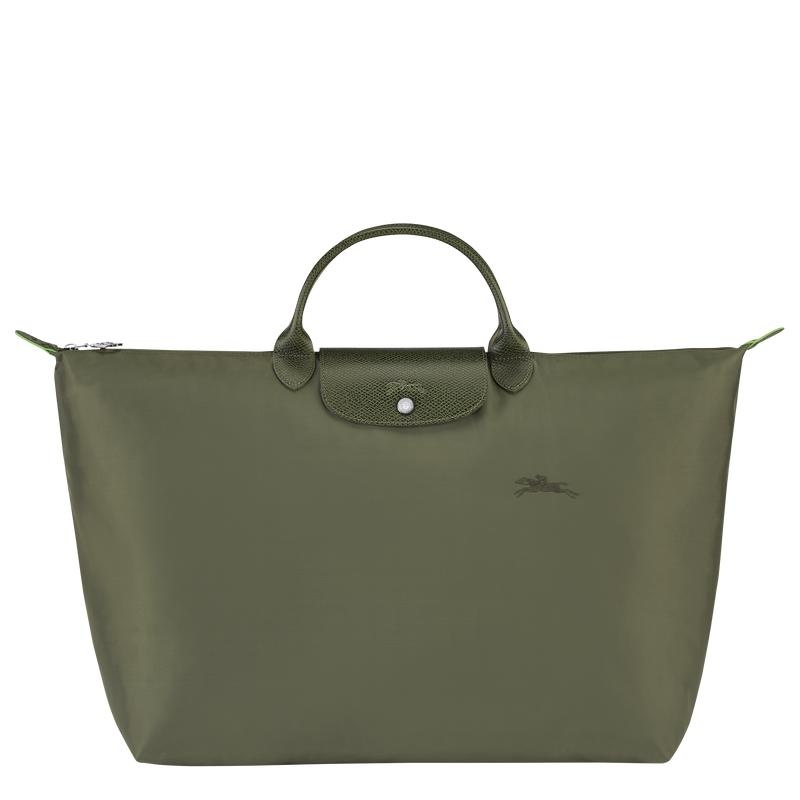 Longchamp Le Pliage Green S Erkek Seyahat Çantası Yeşil | 68937-NYAH