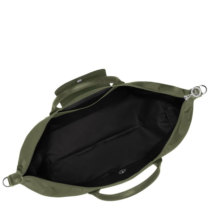 Longchamp Le Pliage Green expandable Erkek Seyahat Çantası Yeşil | 34159-FVGJ