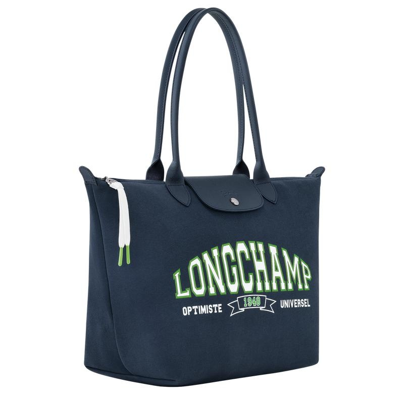 Longchamp Le Pliage Koleksiyonlar L Kadın Tote Çanta Lacivert | 53187-DJFC