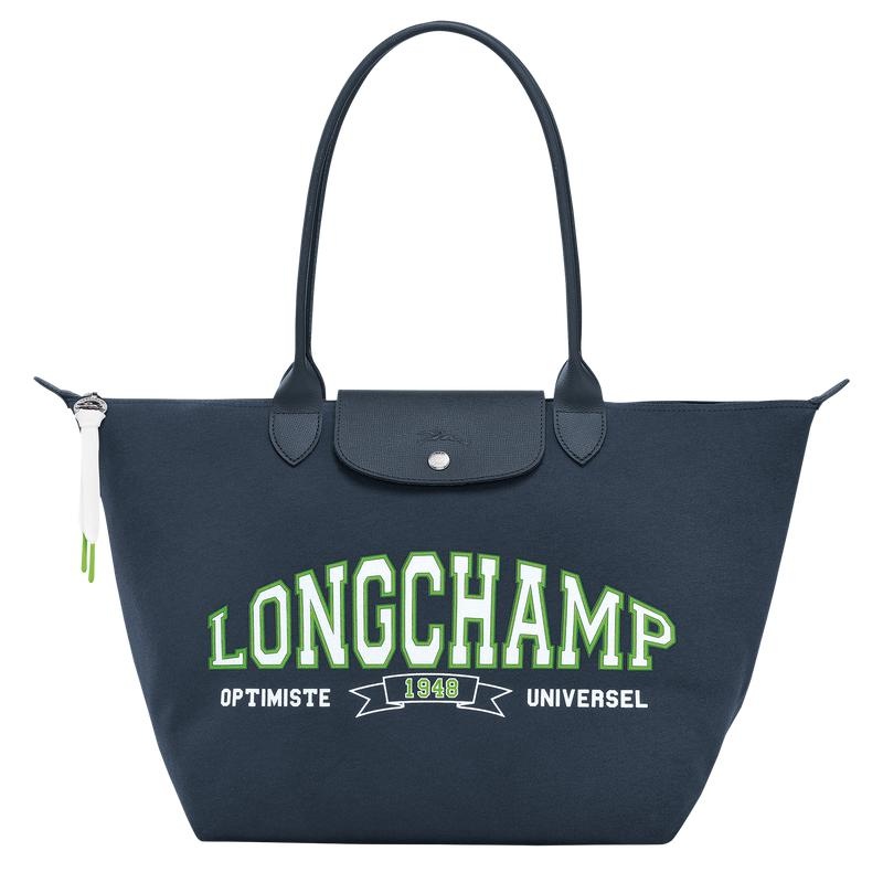 Longchamp Le Pliage Koleksiyonlar L Kadın Tote Çanta Lacivert | 53187-DJFC