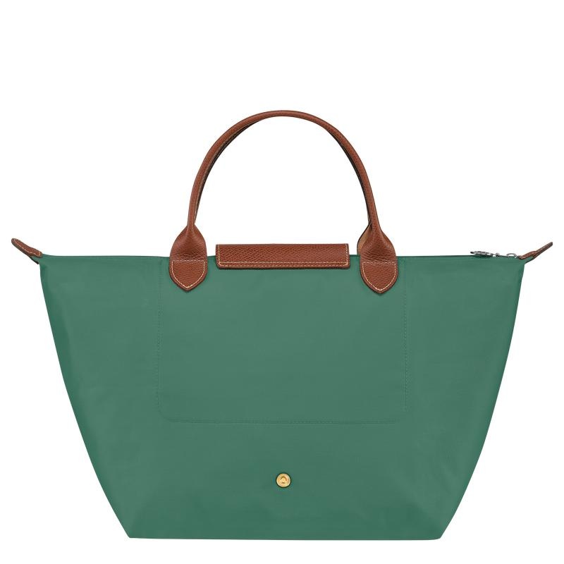 Longchamp Le Pliage Original M Kadın El Çantası Yeşil | 21738-BVLK