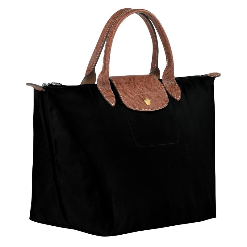 Longchamp Le Pliage Original M Kadın El Çantası Siyah | 17340-SGEQ