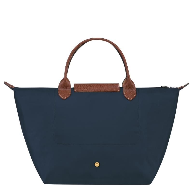 Longchamp Le Pliage Original M Kadın El Çantası Lacivert | 56873-VJST