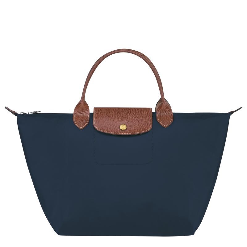 Longchamp Le Pliage Original M Kadın El Çantası Lacivert | 56873-VJST