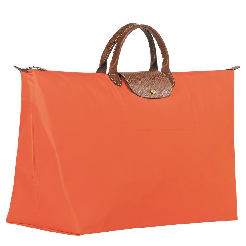 Longchamp Le Pliage Original M Kadın Seyahat Çantası Turuncu | 30798-PUNA