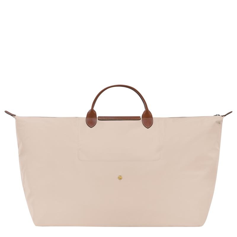 Longchamp Le Pliage Original M Kadın Seyahat Çantası Beyaz | 43510-LISV