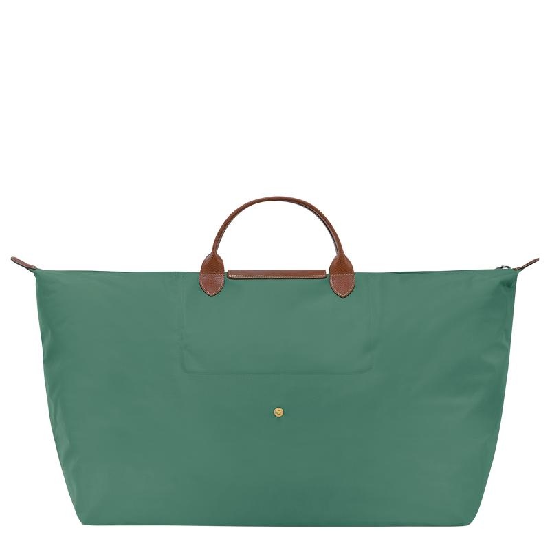 Longchamp Le Pliage Original M Kadın Seyahat Çantası Yeşil | 40637-OEKX