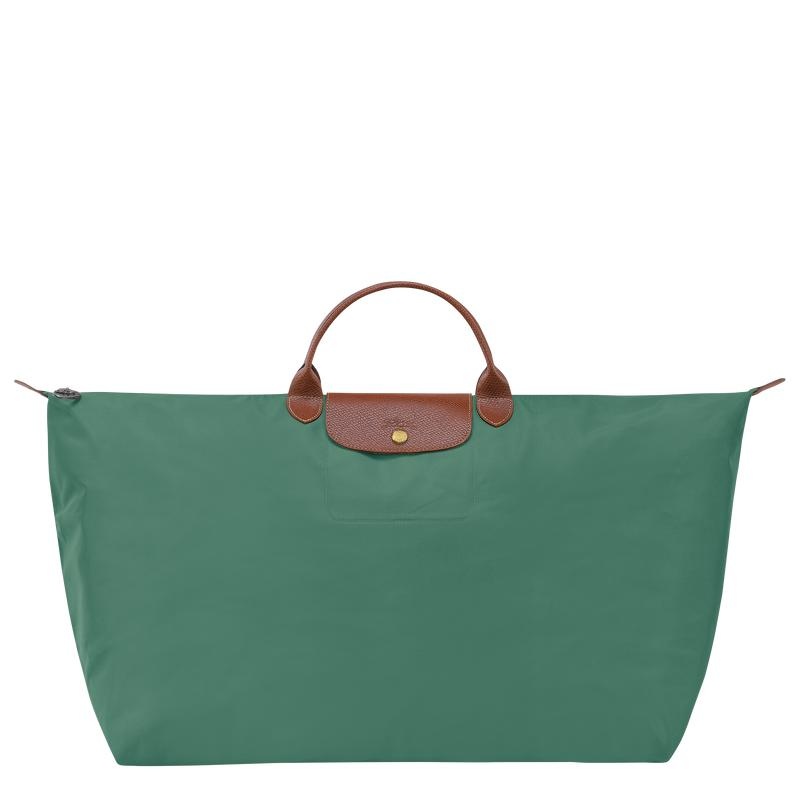 Longchamp Le Pliage Original M Kadın Seyahat Çantası Yeşil | 40637-OEKX