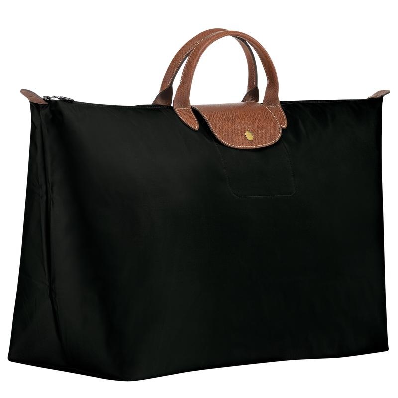 Longchamp Le Pliage Original M Kadın Seyahat Çantası Siyah | 84156-PQSE