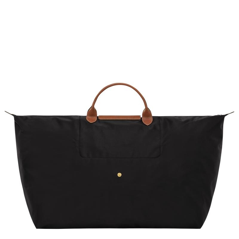 Longchamp Le Pliage Original M Kadın Seyahat Çantası Siyah | 84156-PQSE