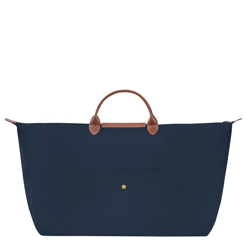 Longchamp Le Pliage Original M Kadın Seyahat Çantası Lacivert | 61782-EUDB