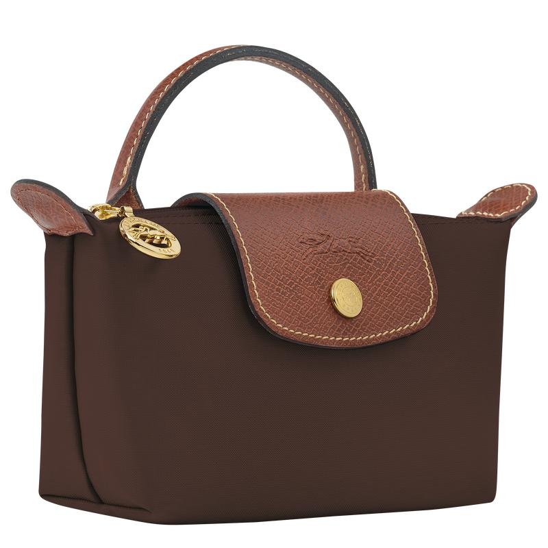 Longchamp Le Pliage Original with handle Erkek Kese Çanta Kahverengi | 86537-RLNE