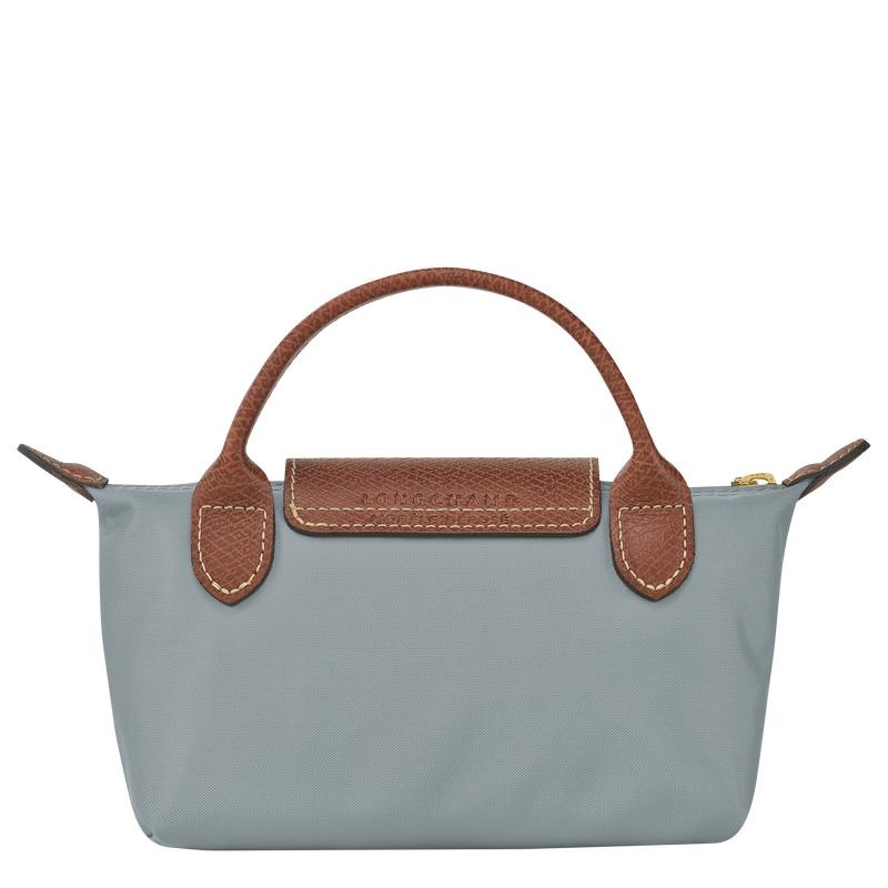 Longchamp Le Pliage Original with handle Erkek Kese Çanta Gri | 07985-NLSA