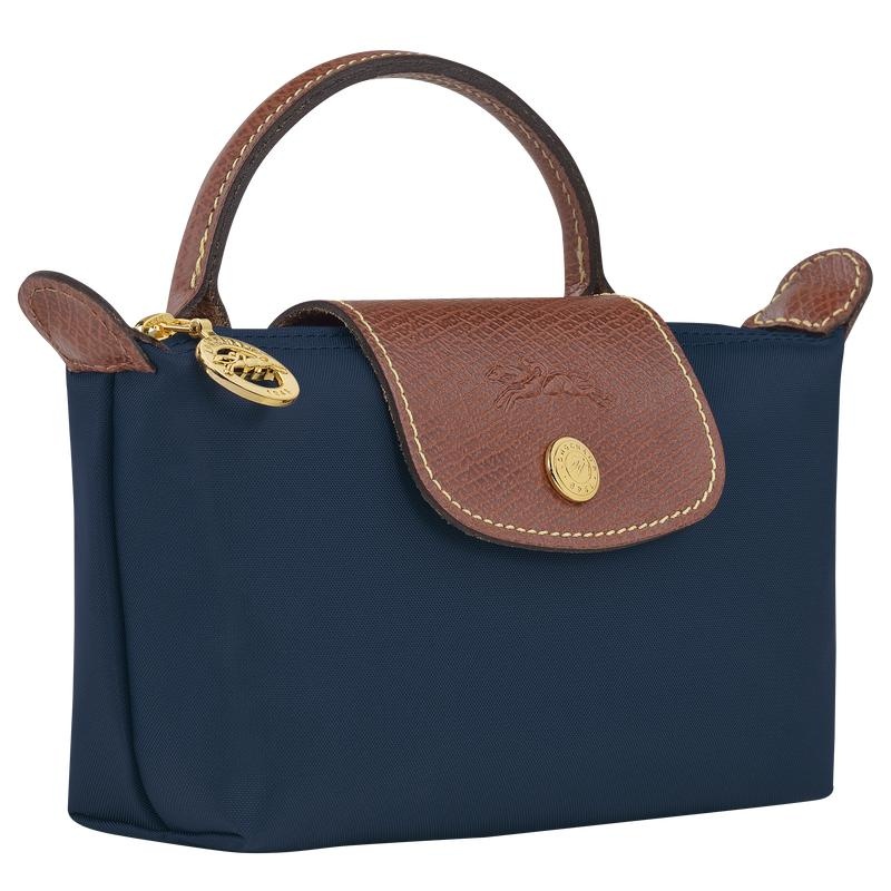 Longchamp Le Pliage Original with handle Erkek Kese Çanta Lacivert | 35274-IGUR