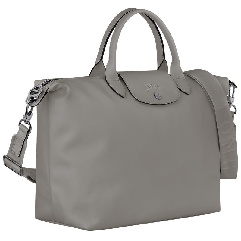 Longchamp Le Pliage Xtra L Kadın El Çantası Gri | 07845-ZLGI