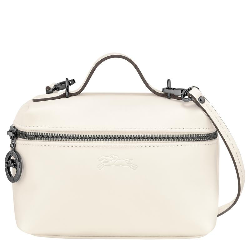 Longchamp Le Pliage Xtra XS Vanity Kadın Çapraz Askılı Çanta Beyaz | 89123-TCDG