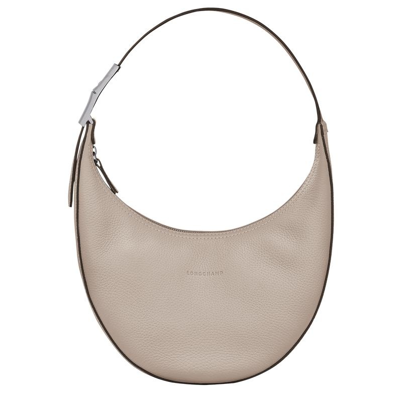 Longchamp Roseau Essential M Kadın Hobo Çanta Gri | 65732-ZYMU