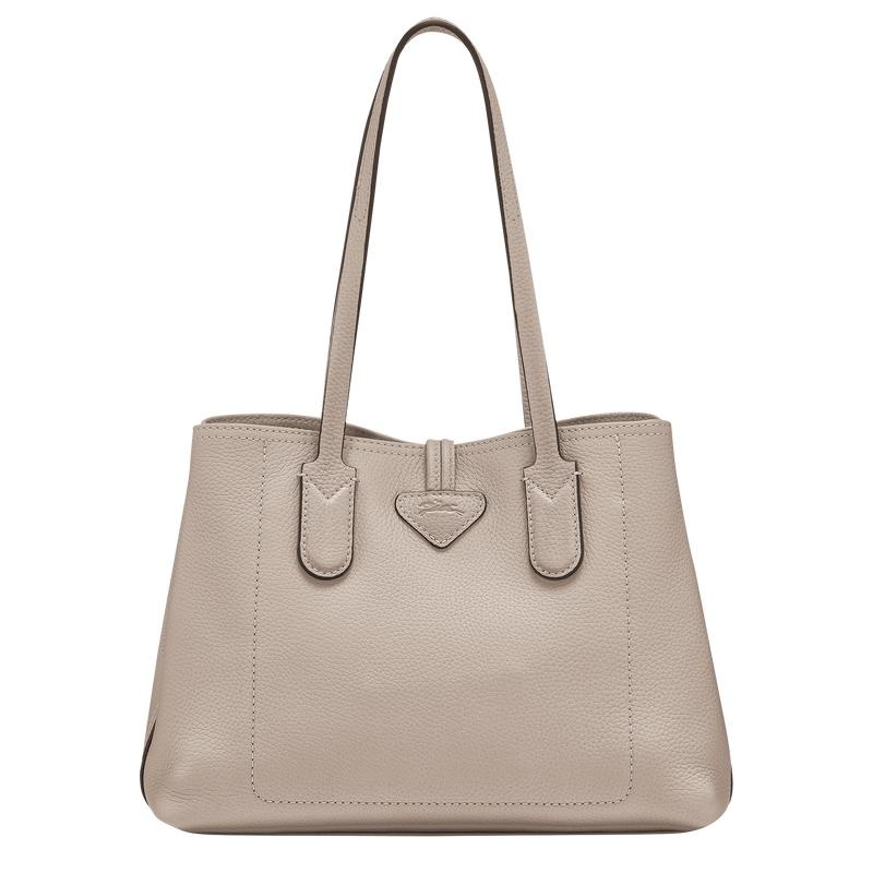 Longchamp Roseau Essential M Kadın Tote Çanta Gri | 49206-UGAK