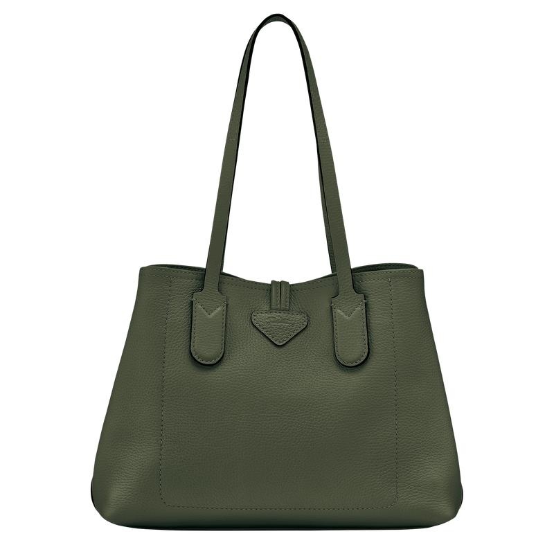 Longchamp Roseau Essential M Kadın Tote Çanta Haki | 67308-IXTY