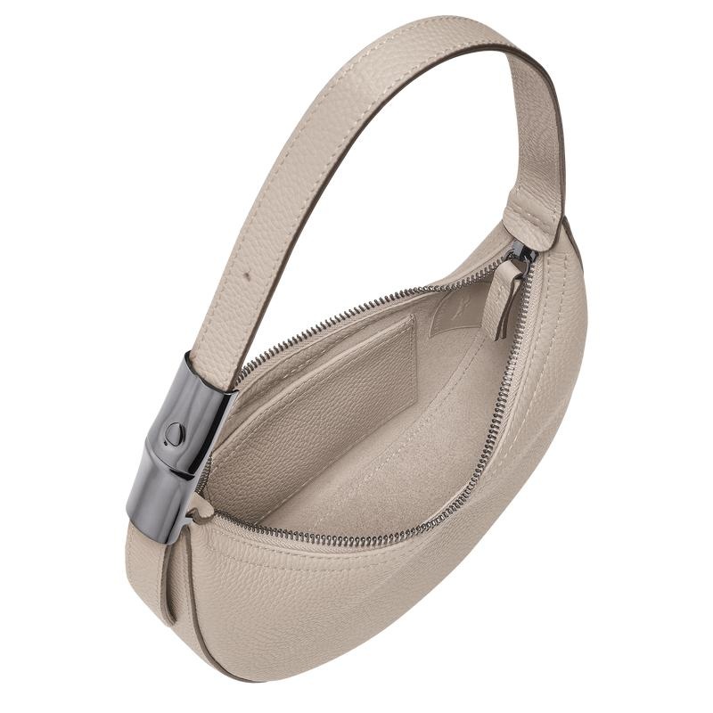 Longchamp Roseau Essential S Kadın Hobo Çanta Gri | 15029-JTCB