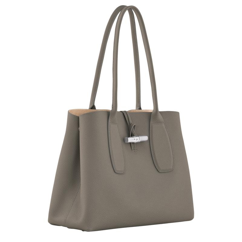 Longchamp Roseau L Kadın Tote Çanta Gri | 36729-KSHL