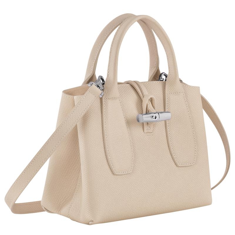 Longchamp Roseau S Kadın El Çantası Beyaz | 32186-TMHC