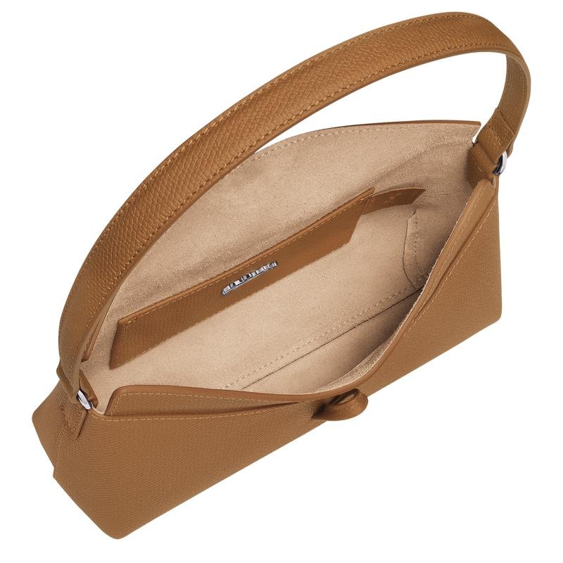 Longchamp Roseau S Kadın Hobo Çanta Kahverengi | 95402-HDPQ