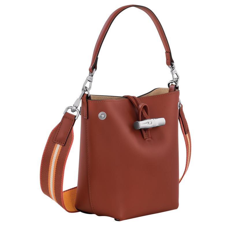 Longchamp Roseau XS Kadın Kova Çanta Kahverengi | 71520-QHNP