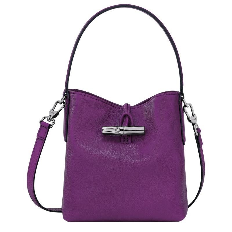 Longchamp Roseau XS Kadın Kova Çanta Mor | 86901-DSPK