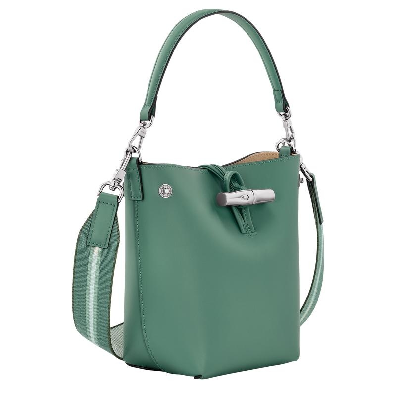 Longchamp Roseau XS Kadın Kova Çanta Yeşil | 15236-SKLG