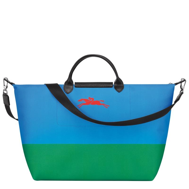 Longchamp x Robert Indiana Erkek Seyahat Çantası Red/Navy | 14350-FSRB