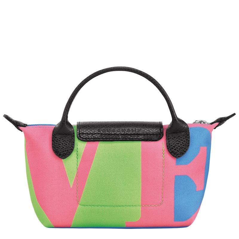 Longchamp x Robert Indiana Kadın Kese Çanta Pembe | 67315-XGBW