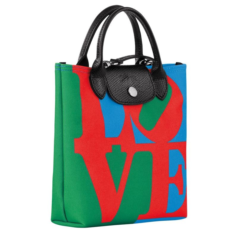 Longchamp x Robert Indiana XS Kadın Çapraz Askılı Çanta Red/Navy | 41270-MZIY